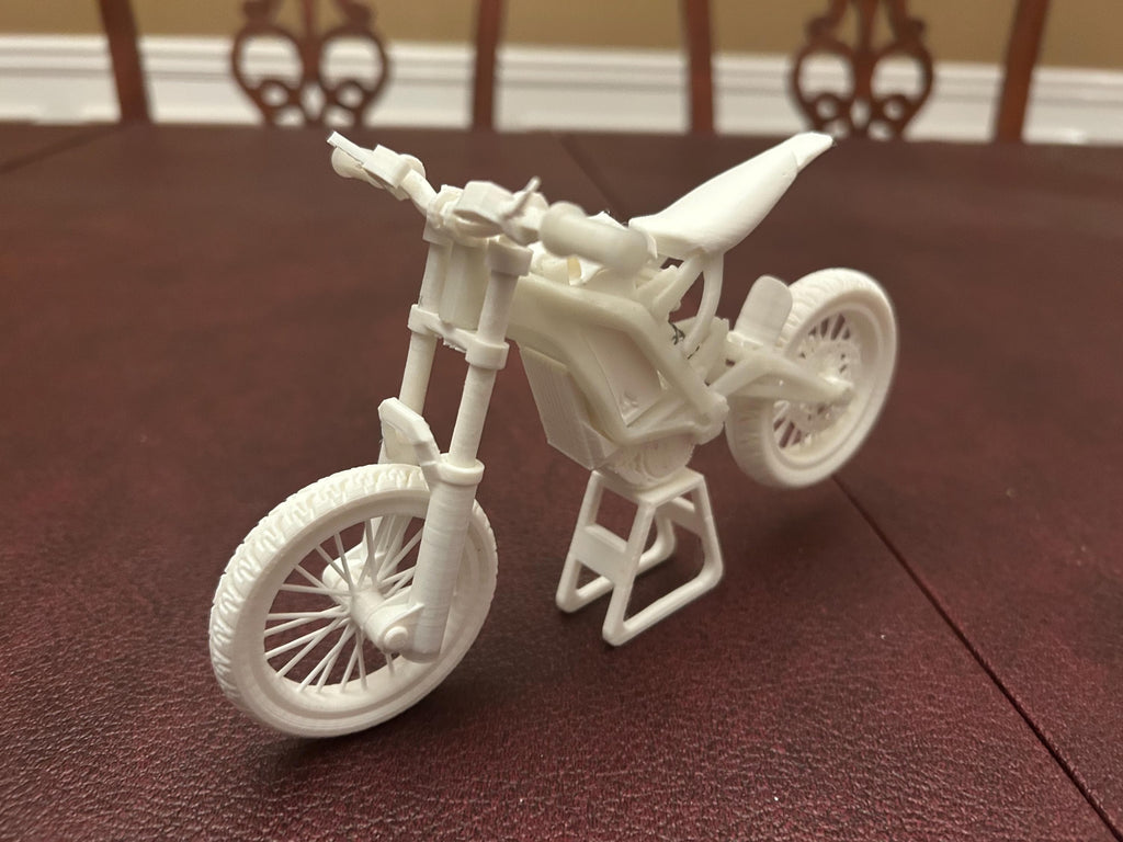 Mini Surron Light Bee X 3D Printed Assembly Kit – DIY Electric Dirt Bike Model, Working Suspension, Sur ron Display Model, Builder Kit