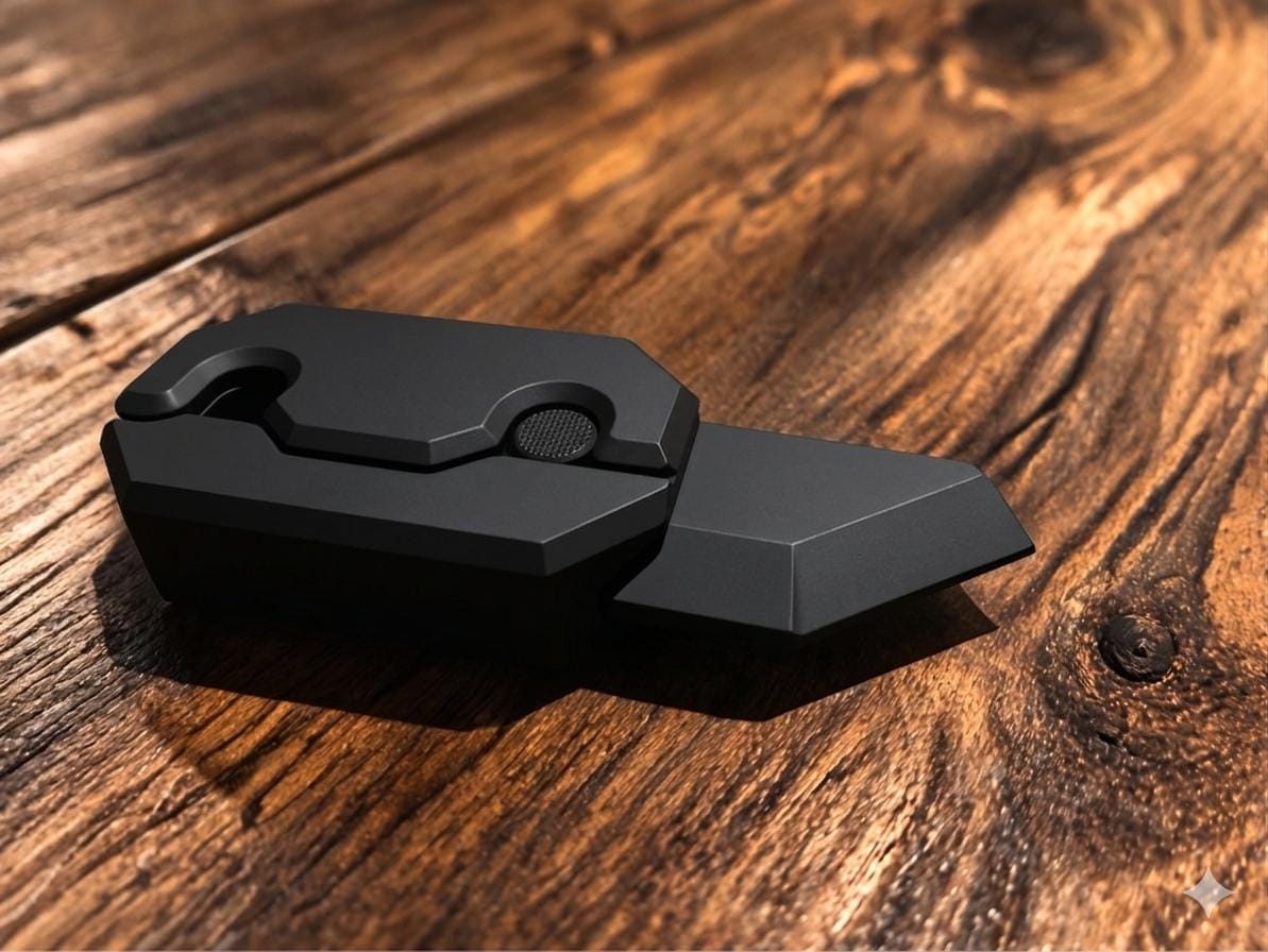 Minimalist Box Cutter & Fidget Knife | 3D Printed Utility Blade | Pocket EDC Tool | Desk Fidget Gadget | Compact Package Opener
