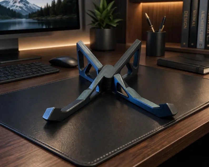 Foldable 3D Printed Laptop Stand | Portable Ergonomic Riser for Travel