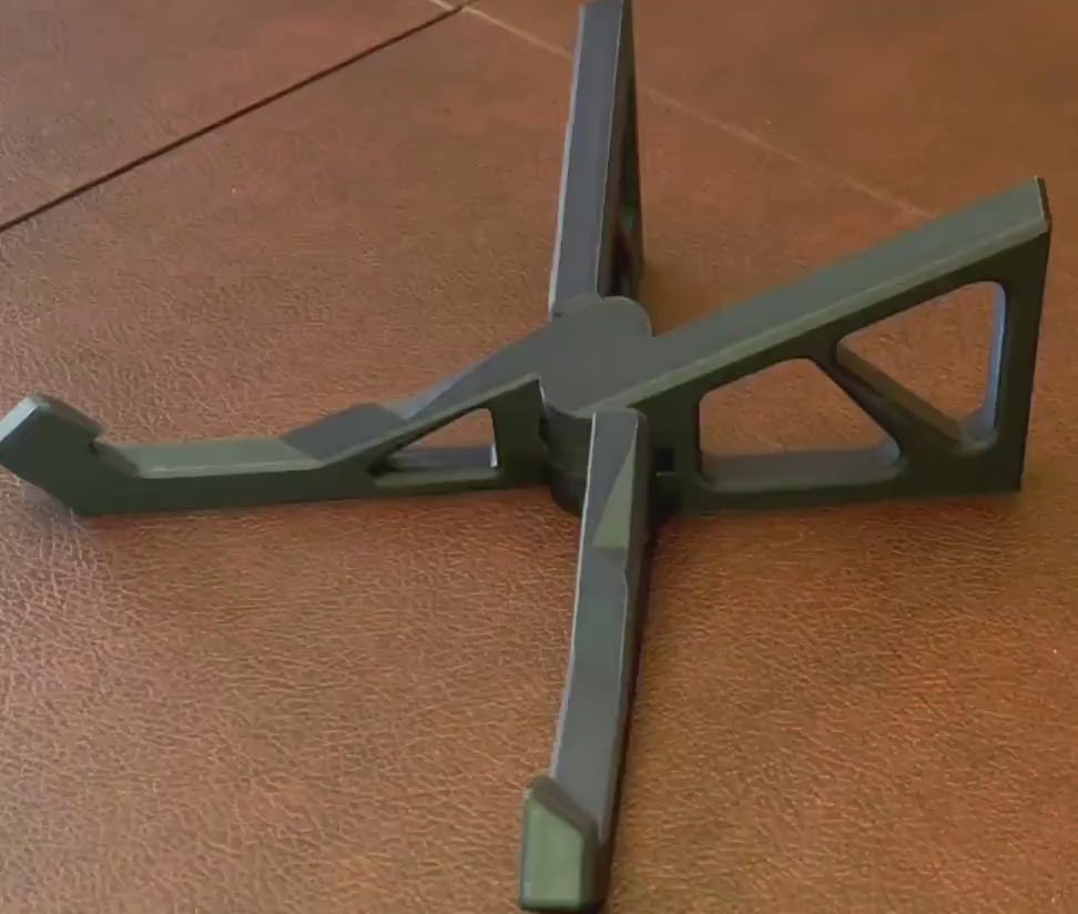 Foldable 3D Printed Laptop Stand | Portable Ergonomic Riser for Travel